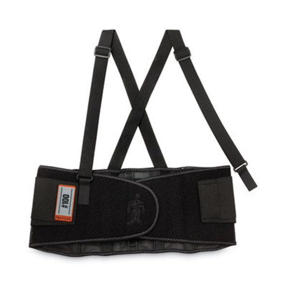Proflex 100 Economy Spandex Back Support Brace, 2X-Large, 42" To 46" Waist, Black
