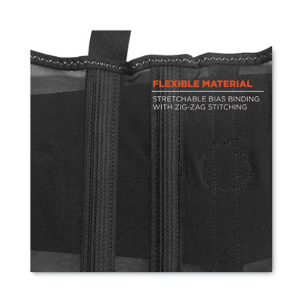 Proflex 100 Economy Spandex Back Support Brace, 2X-Large, 42" To 46" Waist, Black