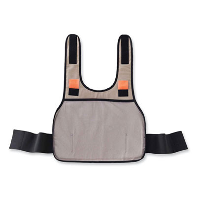 Chill-Its 6235 Standard Phase Change Cooling Vest, Cotton, Large/X-Large, Khaki