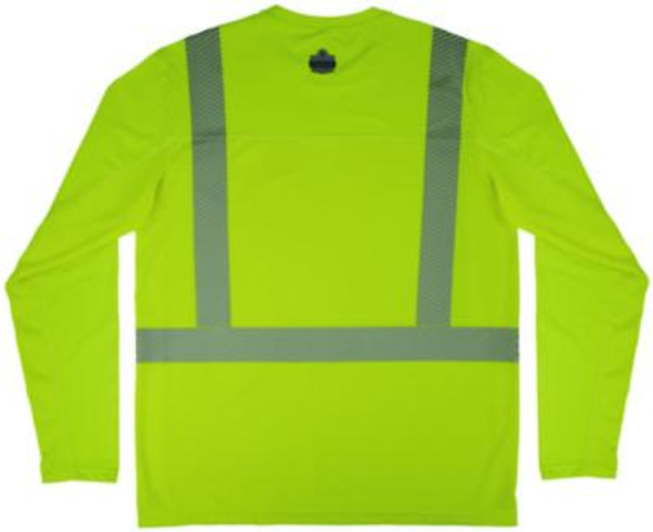 Chill-Its 6688 Type R Class 2 Cooling Hi-Vis Sun Shirt With Uv Protection, Medium, Lime