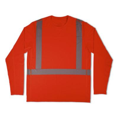 Chill-Its 6688 Type R Class 2 Cooling Hi-Vis Sun Shirt With Uv Protection, Large, Orange
