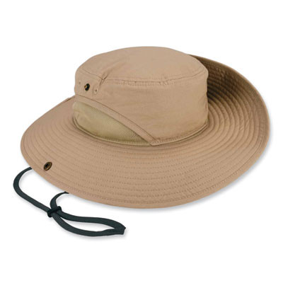 Chill-Its 8936 Lightweight Mesh Paneling Ranger Hat, Cotton/Polyester, Large/X-Large, Khaki