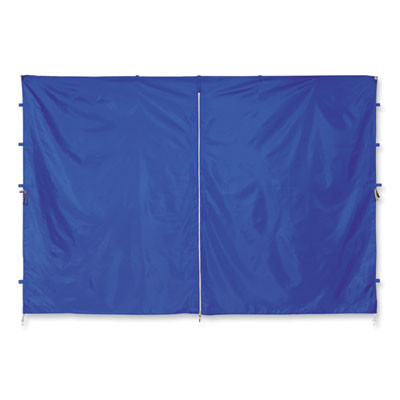 Shax 6096 Pop-Up Tent Sidewall With Zipper, Single Skin, 10 Ft x 10 Ft, Polyester, Blue