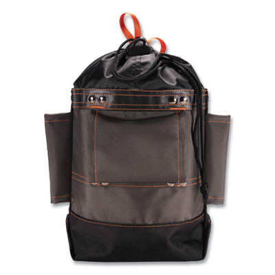 Arsenal 5926 Topped Bolt Bag Tool Pouch, Short, 5 x 10 x 9, Ballistic Polyester, Black/Gray