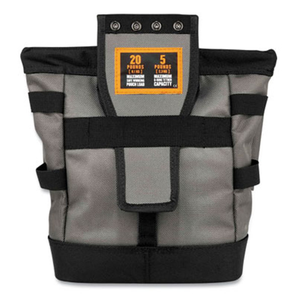 Arsenal 5527 Premium Topped Tool Pouch With Hinged Closure, 6 x 10 x 11.5, Polyester, Orange