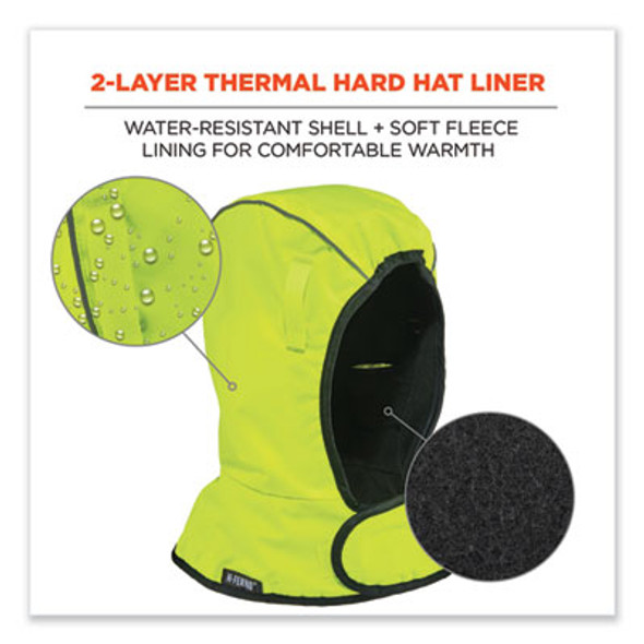 N-Ferno 6842 2-Layer Poly Shoulder Winter Liner, Fleece/Polyester, One Size Fits Most, Lime