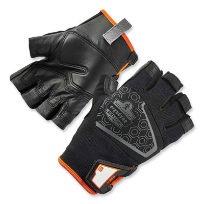Proflex 860 Heavy Lifting Utility Gloves, En388: 2101X, 10" Long, Small, Black, Pair