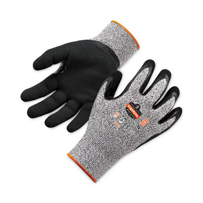 Proflex 7031 Ansi A3 Nitrile-Coated Cr Gloves, En388: 4X42C, 10" Long, Large, Gray, 144 Pairs/Carton