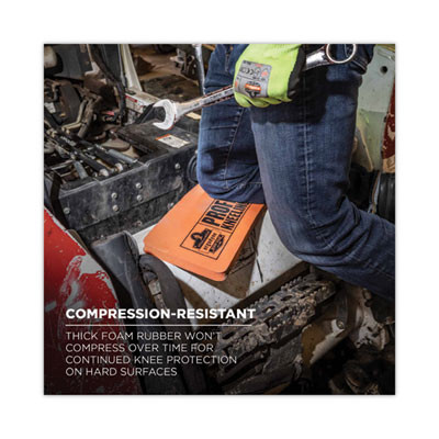 Proflex 375 Small Foam Kneeling Pad, 1", Small, Orange