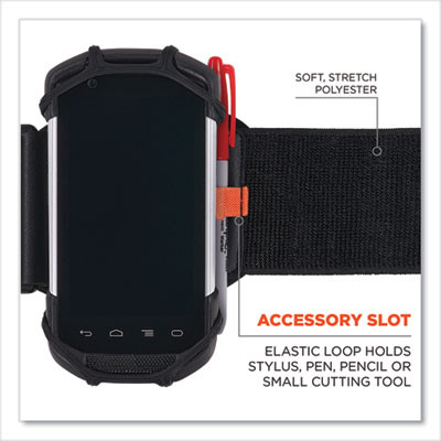 Squids 5545 Arm And Wrist Scanner Mount, Large 7 x 8.5 x 1.5, Elastic, Black