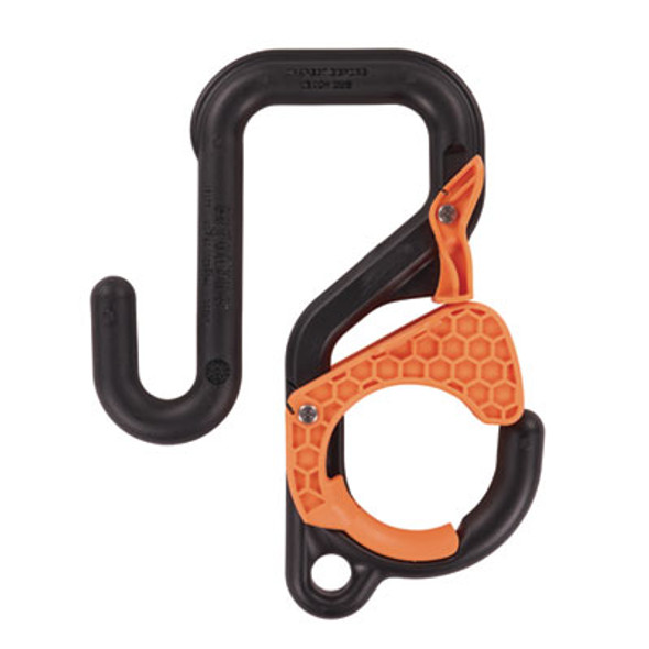 Squids 3178 Locking Aerial Bucket Hook, Tethering Point, 9.06 x 7.09 x 2.17, Black/Orange, Supports 40 Lbs