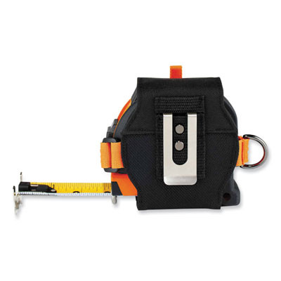 Squids 3770 Belt Clip Tape Measure Holder, X-Large, 3.62 x 7.25 x 2.5, Polyester, Black
