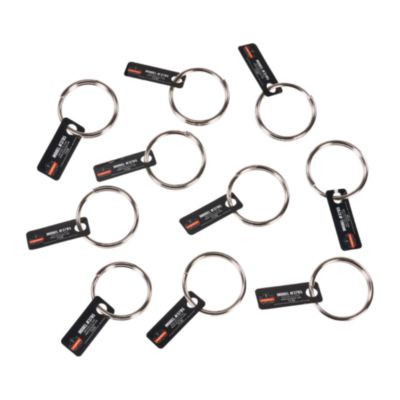 Squids 3785 Split Ring Tool Attachment, 2 Lb Max Working Capacity, 1.5" Dia, Silver, 10/Pack