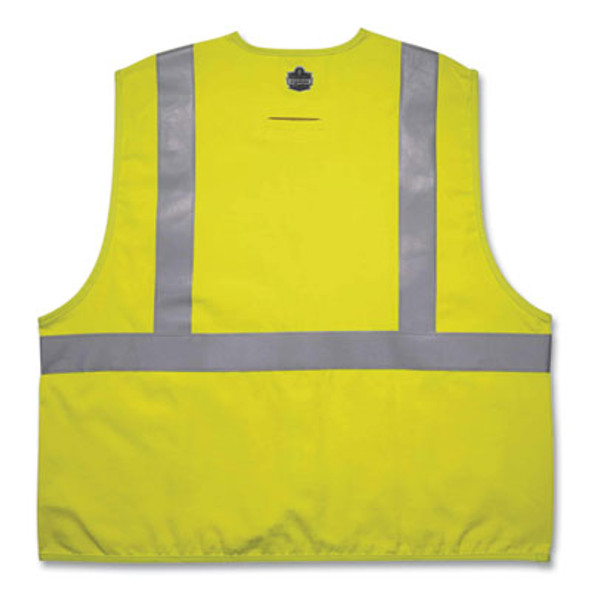 Glowear 8261Frhl Class 2 Dual Compliant Fr Hook And Loop Safety Vest, 2X-Large/3X-Large, Lime