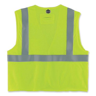 Glowear 8260Frhl Class 2 Fr Safety Hook And Loop Vest, Modacrylic/Kevlar, Small/Medium, Lime