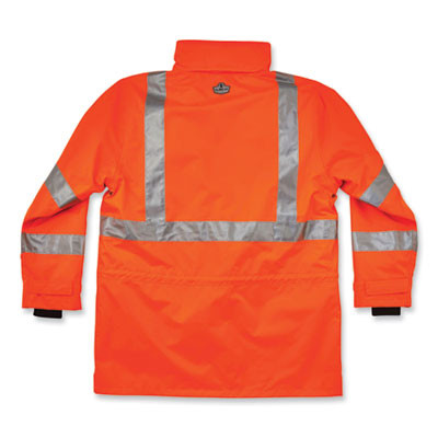 Glowear 8385 Class 3 Hi-Vis 4-In-1 Jacket, Small, Orange