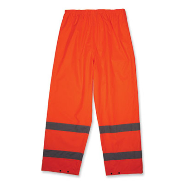 Glowear 8916 Class E Lightweight Hi-Vis Rain Pants, 2X-Large, Orange