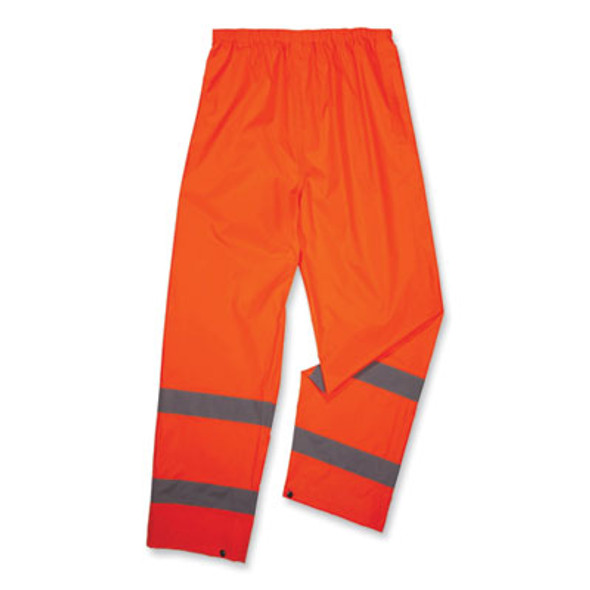 Glowear 8916 Class E Lightweight Hi-Vis Rain Pants, 5X-Large, Orange
