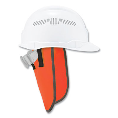 Glowear 8006 Hi-Vis Hard Hat Neck Shade, 12.25 x 10.5, Orange