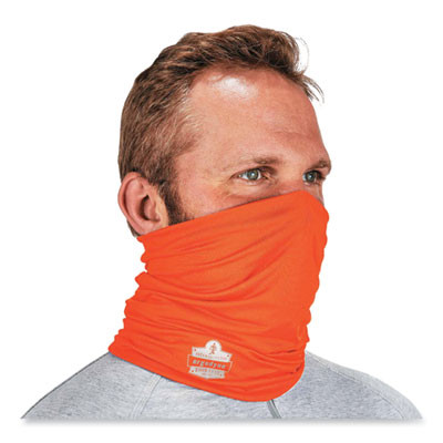 Chill-Its 6487 Cooling Performance Knit Multi-Band, Polyester/Spandex, One Size Fits Most, Hi-Vis Orange