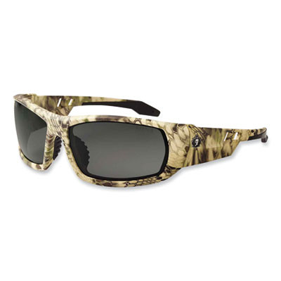 Skullerz Odin Safety Glasses, Kryptek Highlander Full Frame, Polarized Smoke Dual Lens