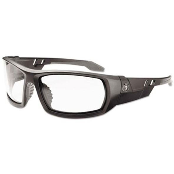 Skullerz Odin Safety Glasses, Matte Black Frame/Clear Lens, Nylon/Polycarb