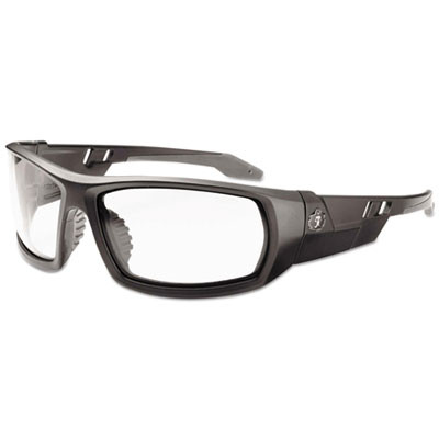 Skullerz Odin Safety Glasses, Matte Black Full Frame, Clear Dual Lens