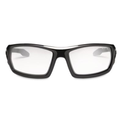 Skullerz Odin Safety Glasses, Matte Black Full Frame, Clear Dual Lens