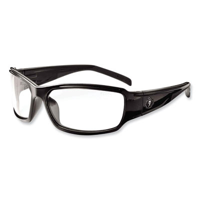 Skullerz Thor Safety Glasses, Black Full Frame, Clear Dual Lens