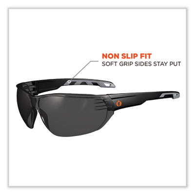 Skullerz Vali Frameless Safety Glasses, Frameless, Smoke Single Lens