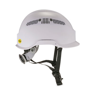 Skullerz 8975-Mips Class C Safety Helmet, Vented, Mips 6-Point Ratchet Suspension, One Size Fits Most (6.5 To 8), White