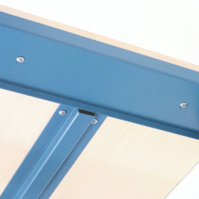 Industrial Workbench Bench-In-a-Box, 3,000 Lbs, 60 x 30 x 29.75 To 36.75, Blue