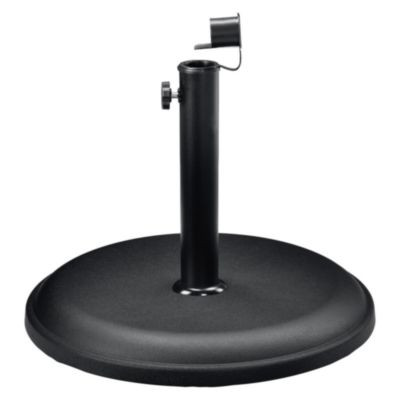 Umbrella Base, Round, Concrete, 33 Lb Capacity, 18 x 18 x 13.5, Black