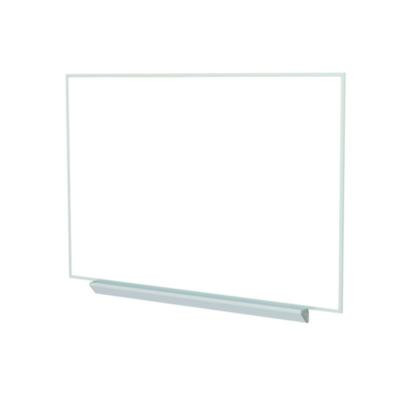 M1 Porcelain Magnetic Whiteboard With Box Tray, 87.91 x 51.25, White Surface, Satin Aluminum Frame