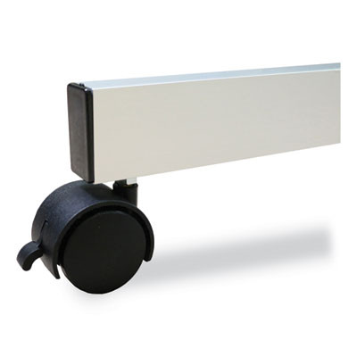 Reversible Magnetic Porcelain Whiteboard With Aluminum Frame, 53.25" x 72.25", White Surface, Satin Aluminum Frame