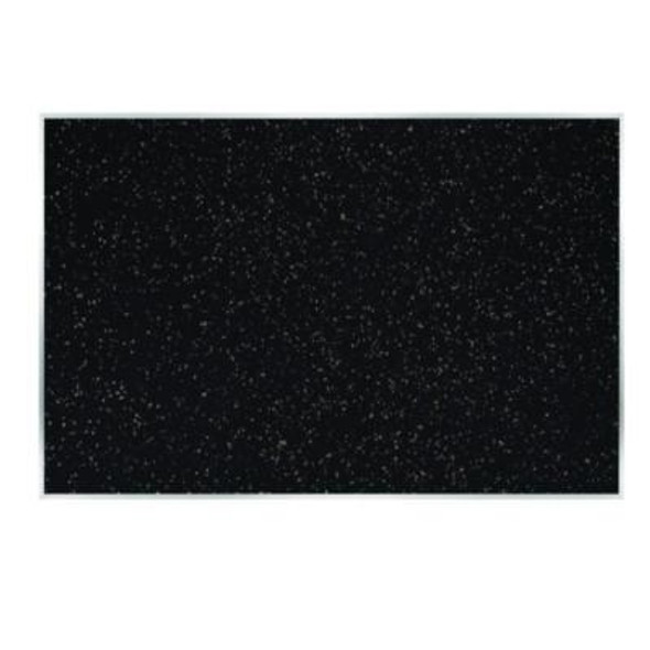 Recycled Bulletin Board, 87.91 x 48.5, Tan Speckled Surface, Satin Aluminum Frame