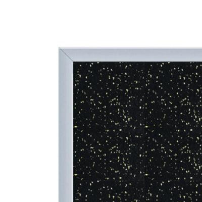 Recycled Bulletin Board, 87.91 x 48.5, Tan Speckled Surface, Satin Aluminum Frame