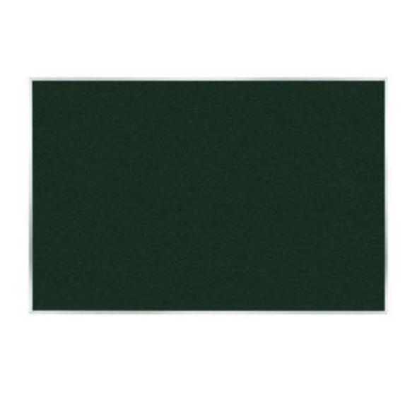 Vinyl Bulletin Board With Aluminum Frame, 87.91" x 48.5", Ebony Surface, Satin Aluminum Frame