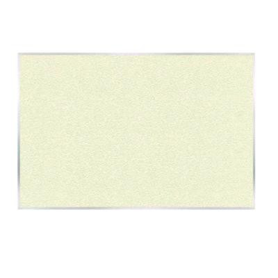 Vinyl Bulletin Board With Aluminum Frame, 87.91" x 48.5", Ivory Surface, Satin Aluminum Frame
