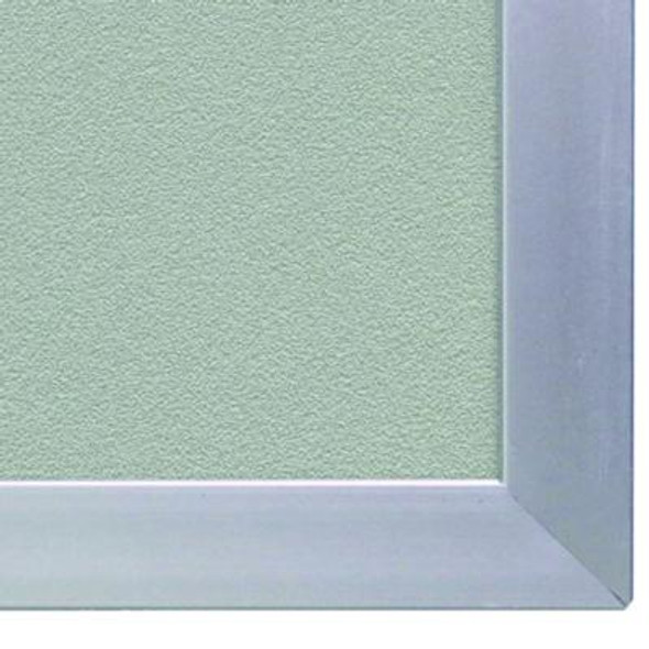 Vinyl Bulletin Board With Aluminum Frame, 87.91" x 48.5", Stone Surface, Satin Aluminum Frame