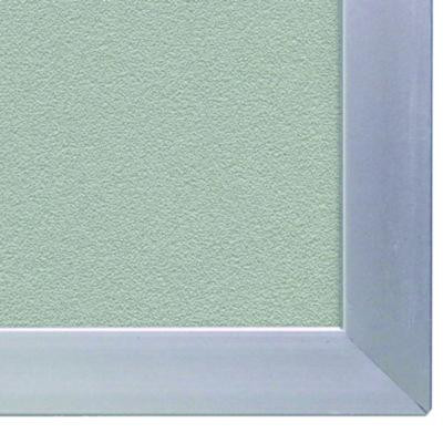 Vinyl Bulletin Board With Aluminum Frame, 87.91" x 48.5", Stone Surface, Satin Aluminum Frame