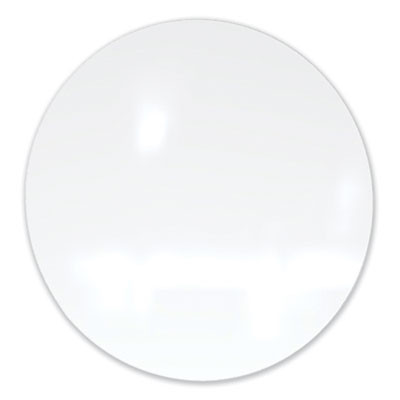 Coda Low Profile Circular Magnetic Glassboard, 24" x 24", White Surface