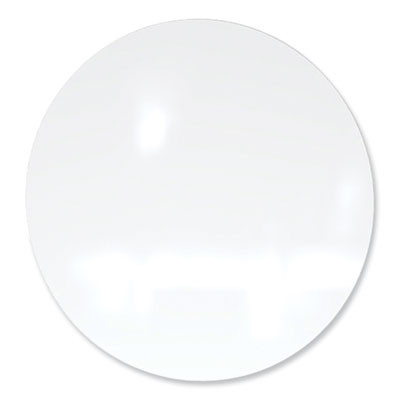 Coda Low Profile Circular Non-Magnetic Glassboard, 48" x 48", White Surface
