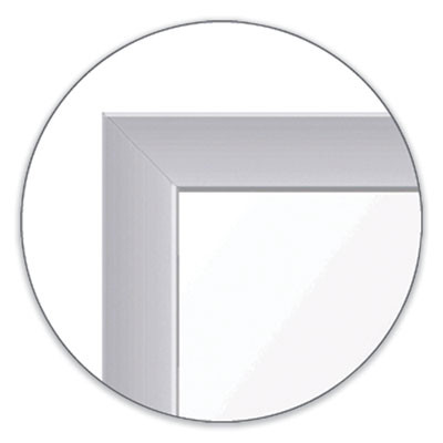 In/Out Magnetic Whiteboard, Personnel In/Out Tracking Chart, 48.5" x 36.5", White/Gray Surface, Satin Aluminum Frame