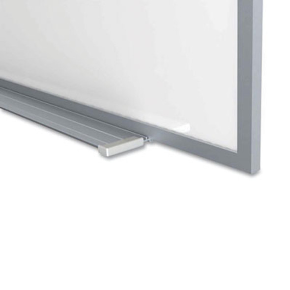 Magnetic Porcelain Whiteboard With Aluminum Frame, 144.59" x 60.47", White Surface, Satin Aluminum Frame