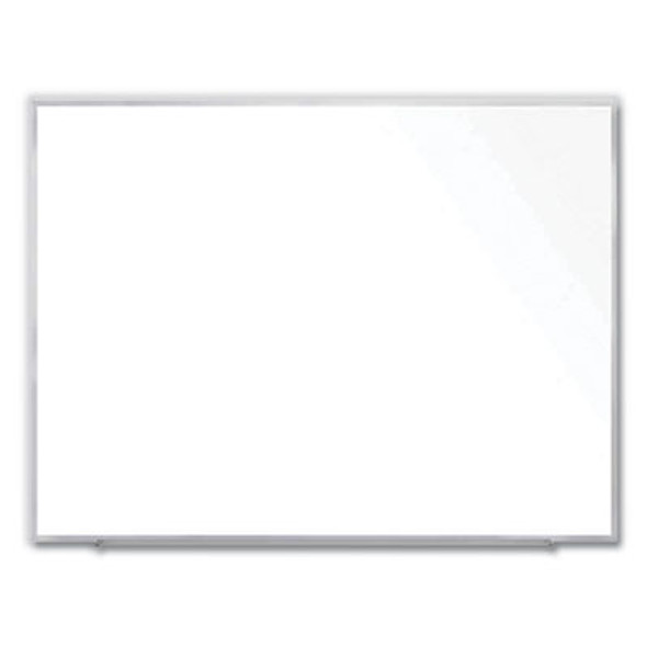 Magnetic Porcelain Whiteboard With Aluminum Frame, 72.5" x 60.47", White Surface, Satin Aluminum Frame