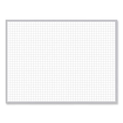 Non-Magnetic Whiteboard With Aluminum Frame, 48" x 35.81", White Surface, Satin Aluminum Frame