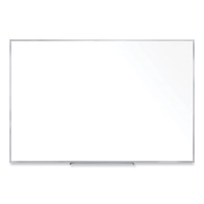 Non-Magnetic Whiteboard With Aluminum Frame, 60.63" x 36.44", White Surface, Satin Aluminum Frame