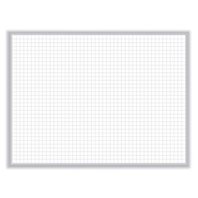 Non-Magnetic Whiteboard With Aluminum Frame, 120.63" x 48.63", White Surface, Satin Aluminum Frame