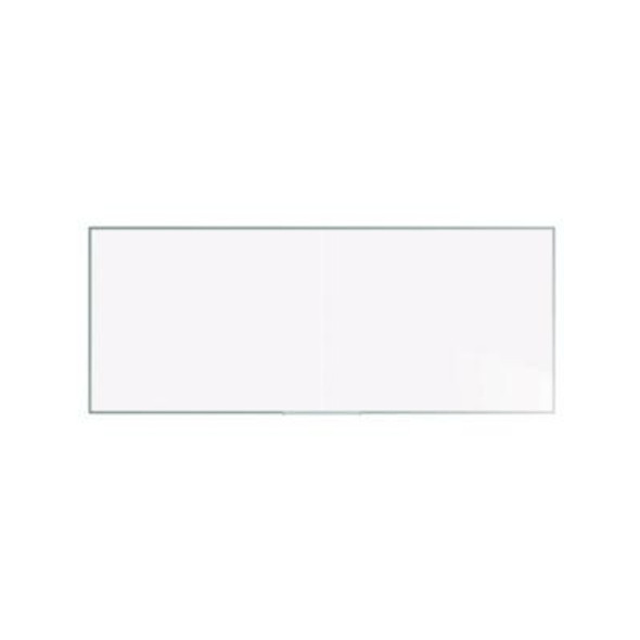Two-Piece M2 Non-Magnetic Whiteboard With Aluminum Frame, 120.75" x 48.5", White Surface, Satin Aluminum Frame
